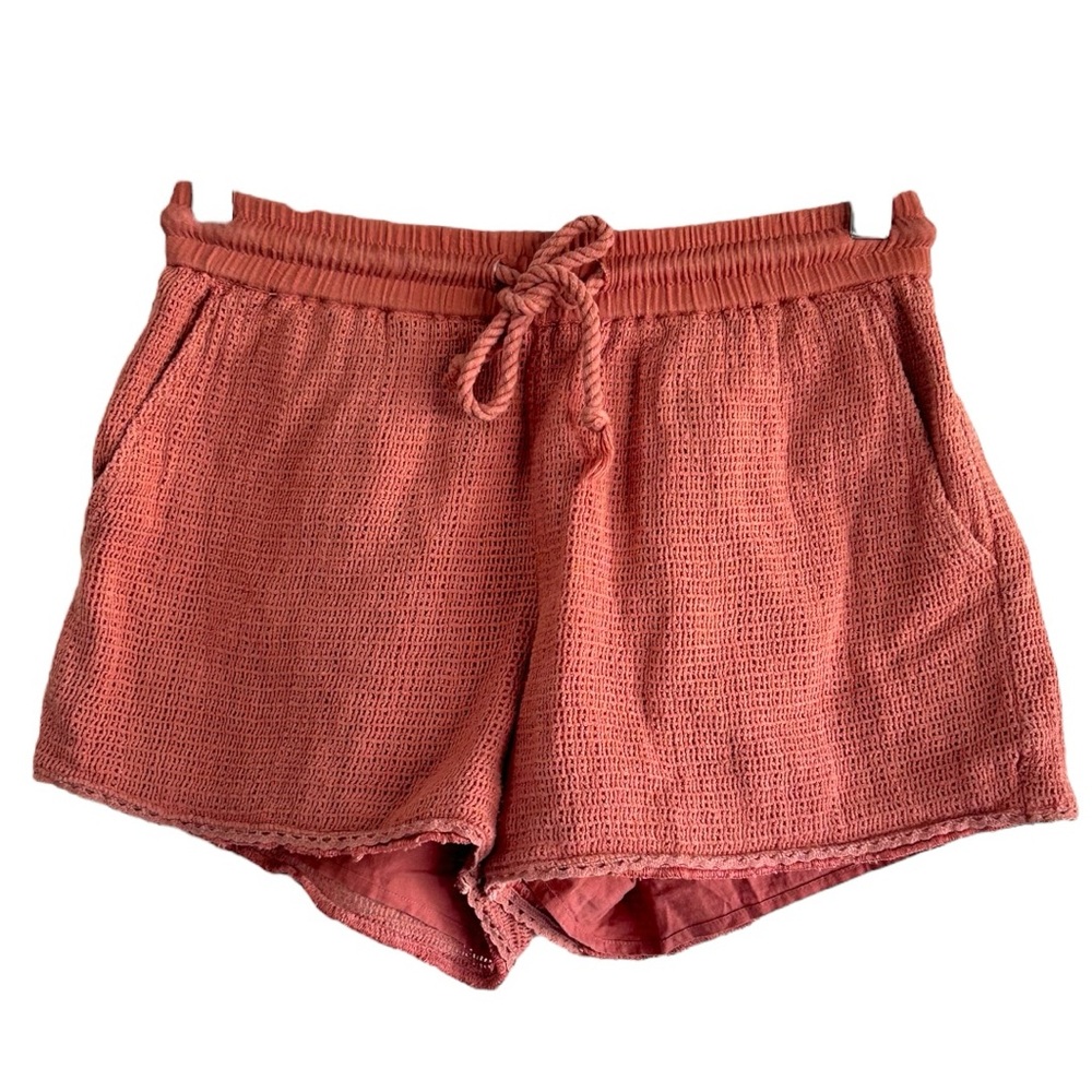 Aerie Women's Coral Textured Pull On Shorts Sz XS